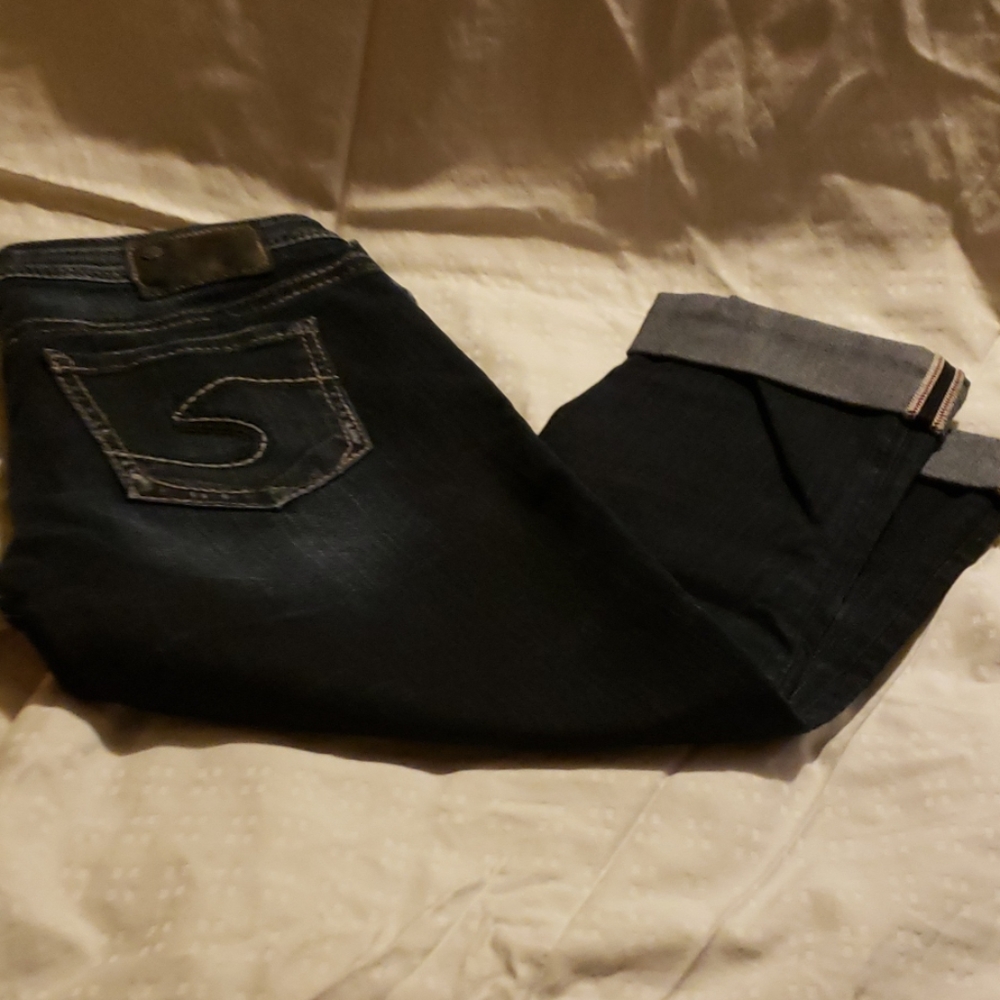 Silver Jean capris